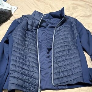 TurtlesonMen's Quilted Navy Bomber Jacket